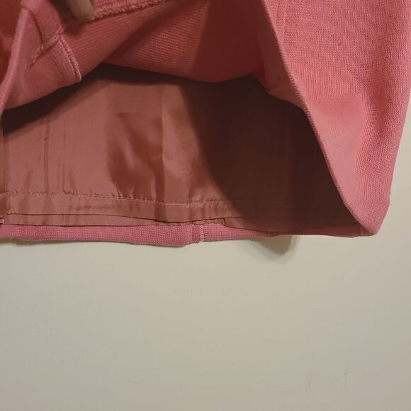 Spiegel | Women's Vintage Two Piece Pink Skirt Suit Set (Size 10) - Picture 12 of 16